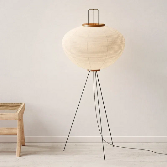 Lampadaire en papier japonais
